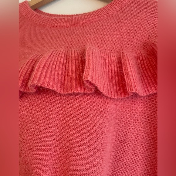 Coral ruffle detail sweater - Picture 5 of 5